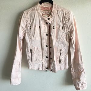 Abercrombie Pink Moto Jacket 